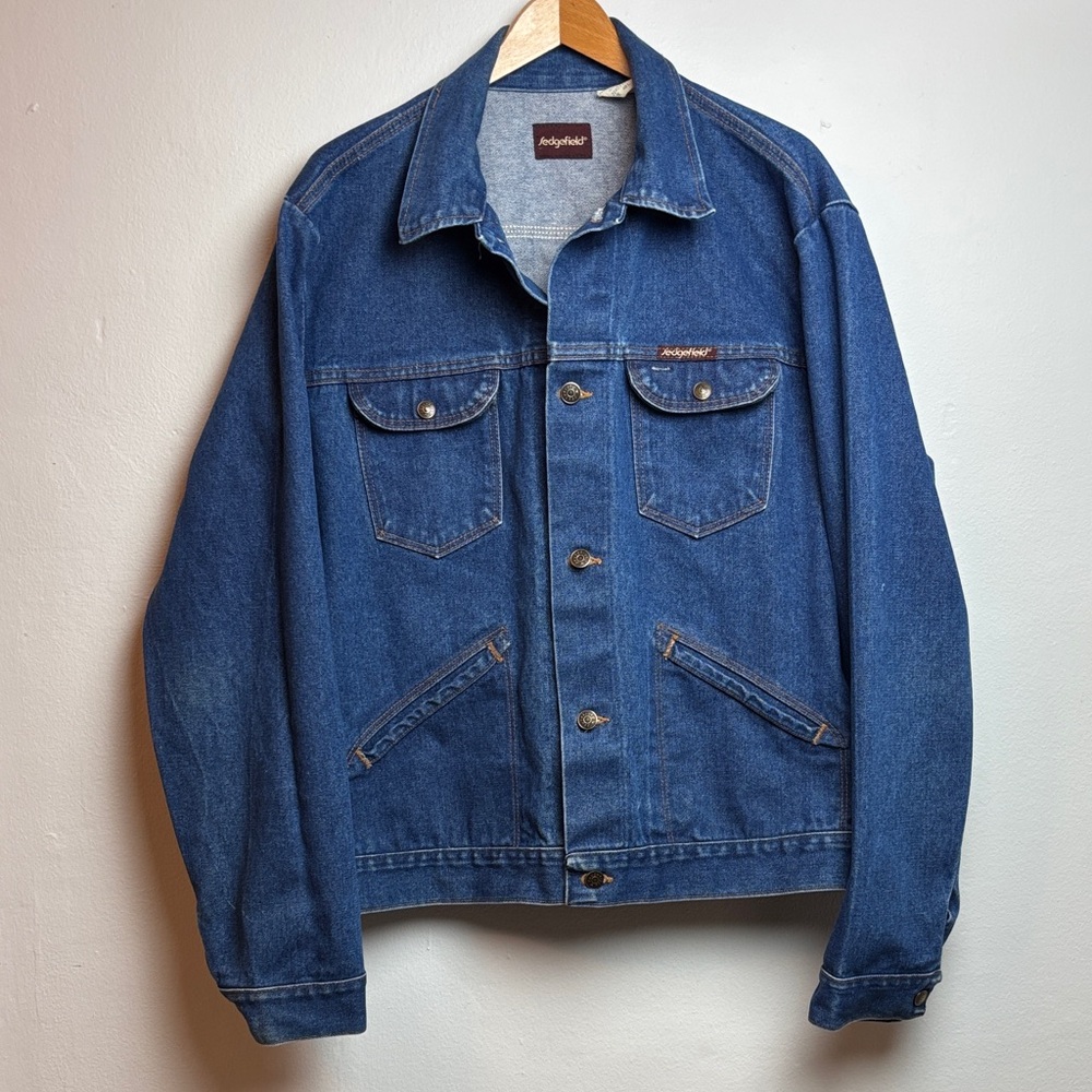 VTG‎ 70s Sedgefield Men’s Denim Trucker Jacket Size 48L